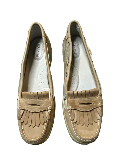 Sperry Top Sider Sea Sailor Platform Beige Boat Shoes Women's (Size: 12) 9104506