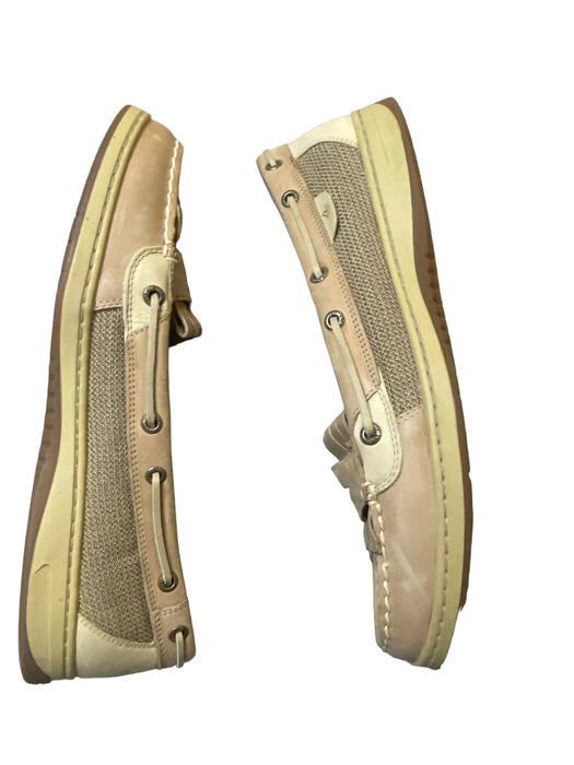 Sperry Top Sider Sea Sailor Platform Beige Boat Shoes Women's (Size: 12) 9104506