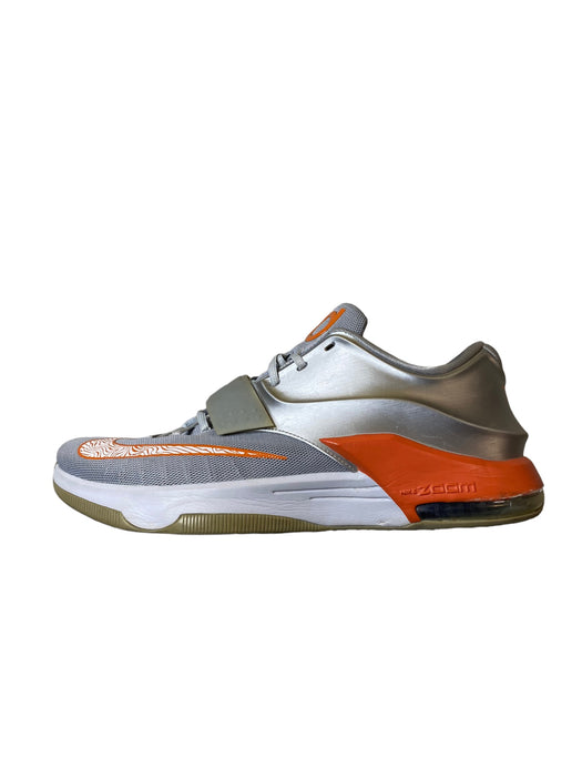 Nike KD 7 Texas Wild West Grey Orange Basketball Shoes Men (Size: 15) 653996-080