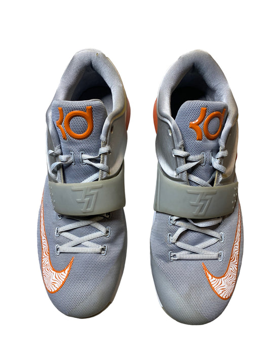 Nike KD 7 Texas Wild West Grey Orange Basketball Shoes Men (Size: 15) 653996-080