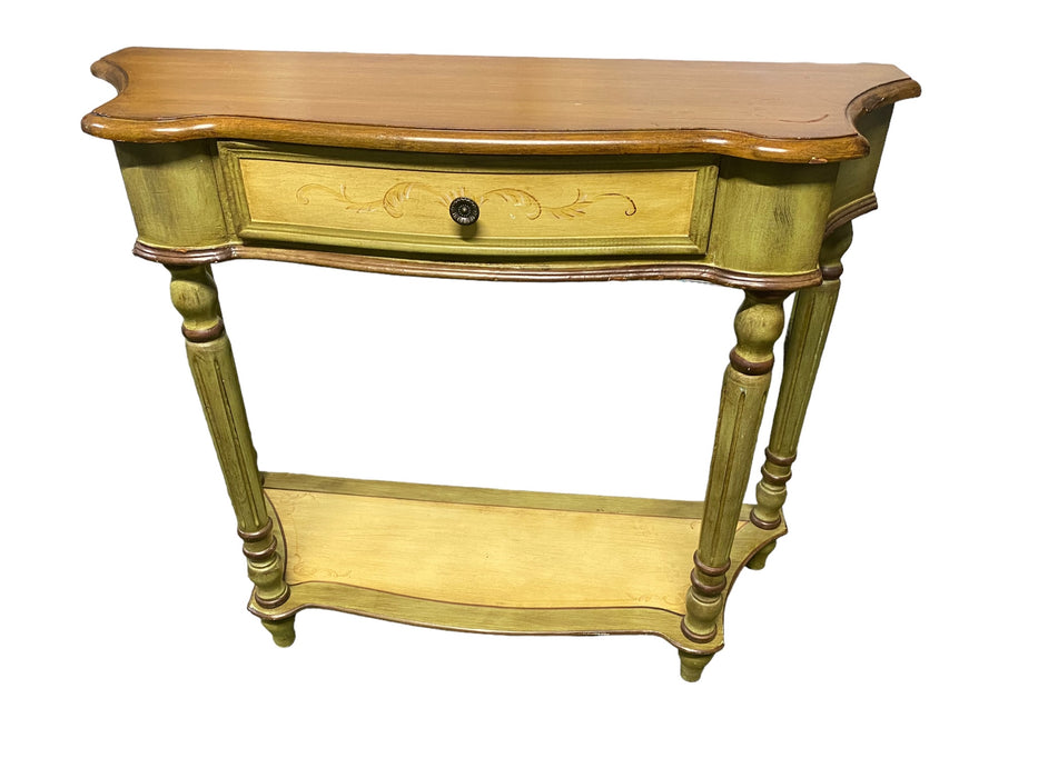 Zhongshan Furniture Wooded Console Table w/ Drawer Green