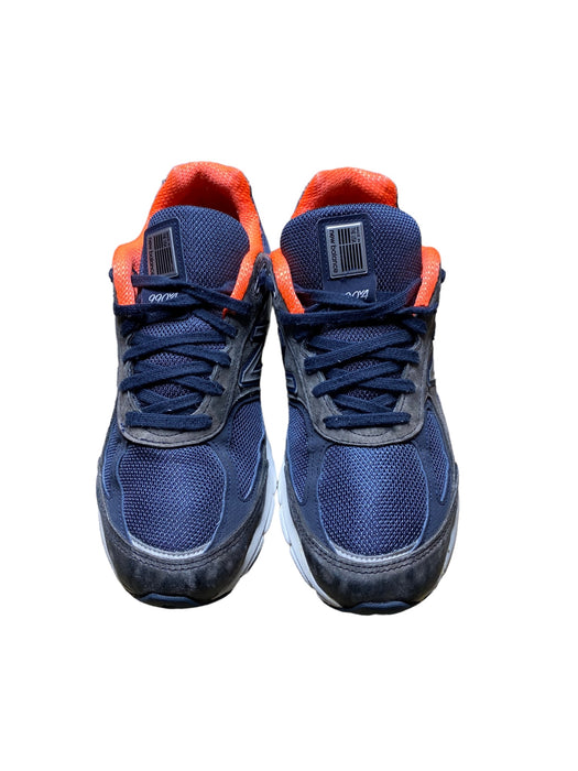 New Balance 990v4 Navy Orange Made in USA Walking Shoes Women (Size: 9) WM990V4