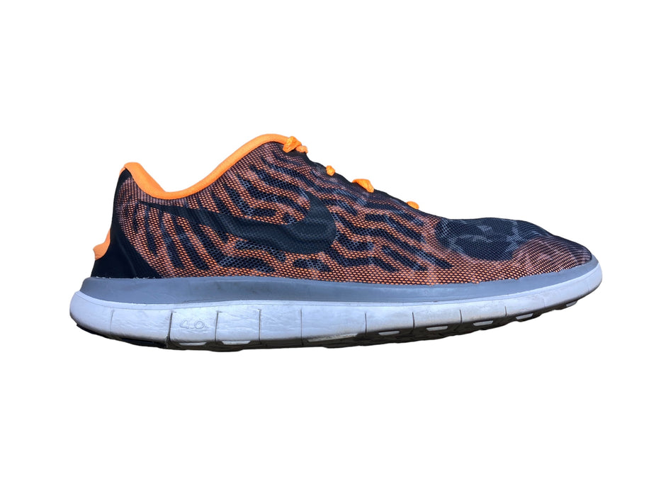 Nike Free 4.0 V4 Orange Black Running Shoes Women's (Size: 9.5) 729515-001