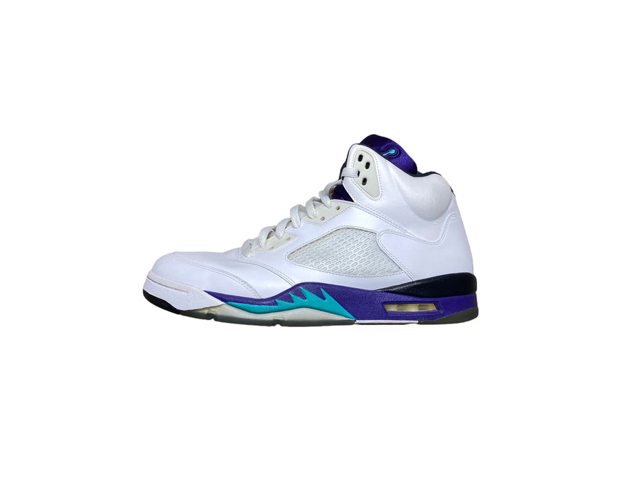 Air Jordan 5 Retro 'Grape' 2013 White Basketball Shoes Men (Size: 12) 136027-108