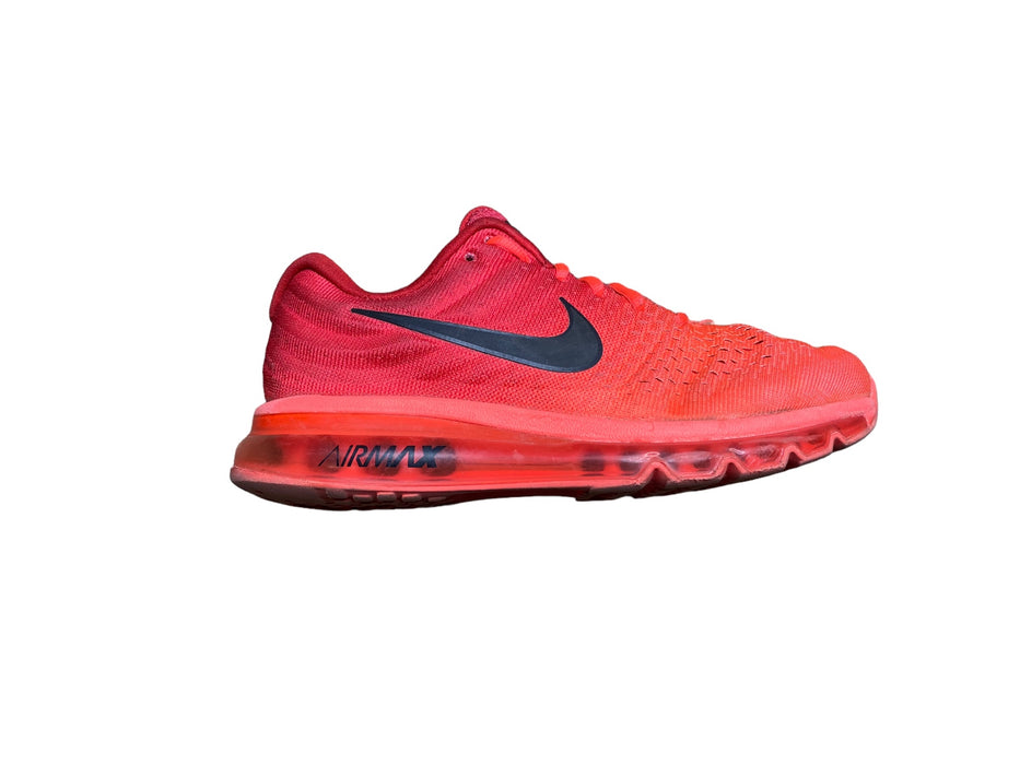 Nike Air Max 2017 Bright Crimson Red Running Shoes Men's (Size: 7) 849559-602