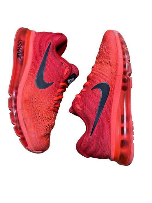 Nike Air Max 2017 Bright Crimson Red Running Shoes Men's (Size: 7) 849559-602