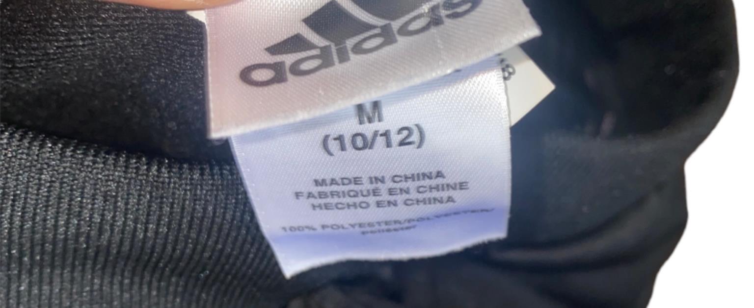 adidas Girls Tiro Track Training Pants Black/Pink (Size: Medium 10/12)