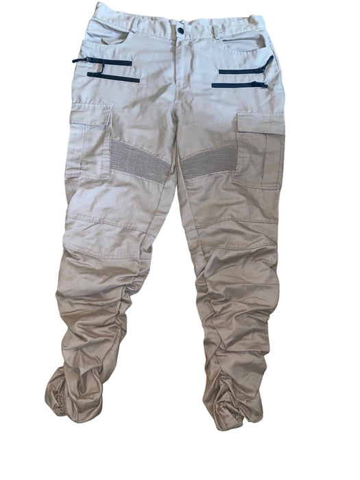 American Stitch Men's Cargo Joggers Pants Beige (Size: XL)