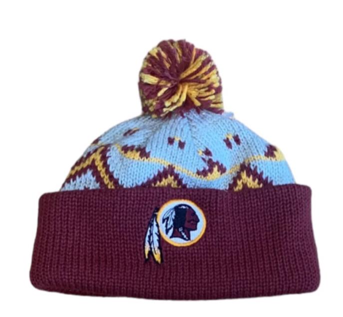 Washington Redskins NFL Team Apparel Knit Beanie Hat Burgundy (Size: One Size)