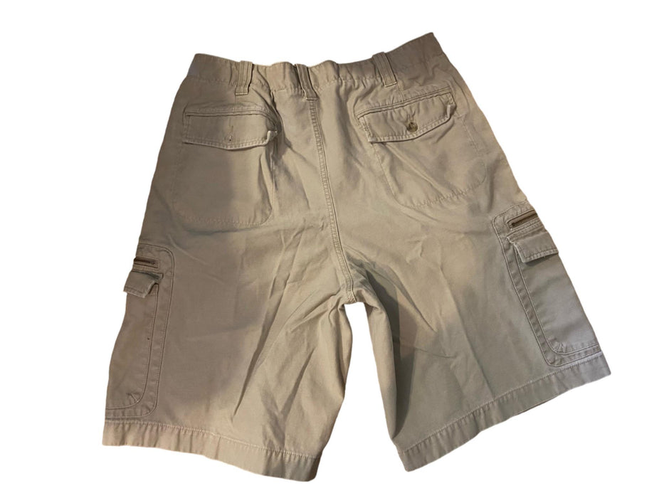 Eddie Bauer Men's Cotton Cargo Shorts Beige (Size: 38 x 12)