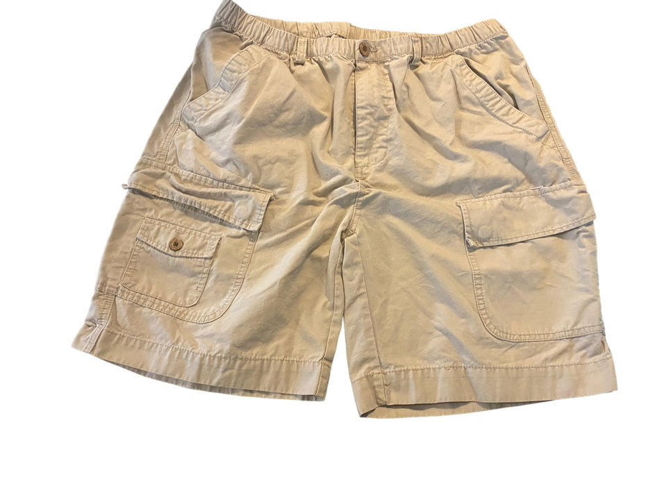 Boston Traders Men's 6 Pockets Cotton Shorts Beige (Size: 38 x 10)