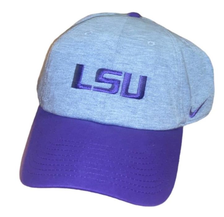 LSU Tiggers NCAA Men's Nike Heritage 86 Baseball Cap Gray/Purple (One-Size)