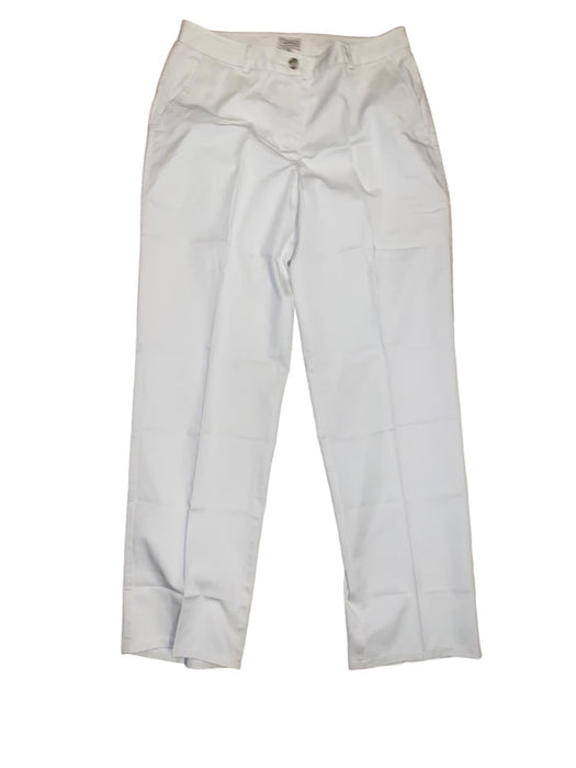 L.L. Bean Women's High Rise Chino Stretch Pants Cream (Size: 10)