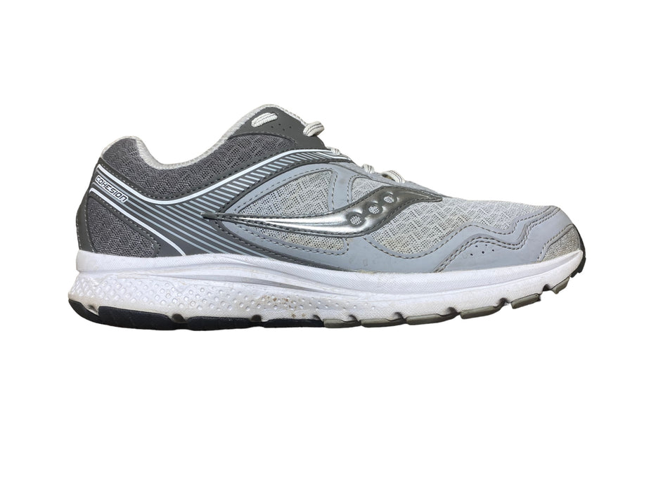 Saucony Cohesion 10 White Gray Running Shoes Women's (Size: 11) S15362-10