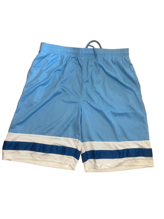 XPBX Pro Men's Loose Fit Polyester Basketball Short Blue (Size: L)