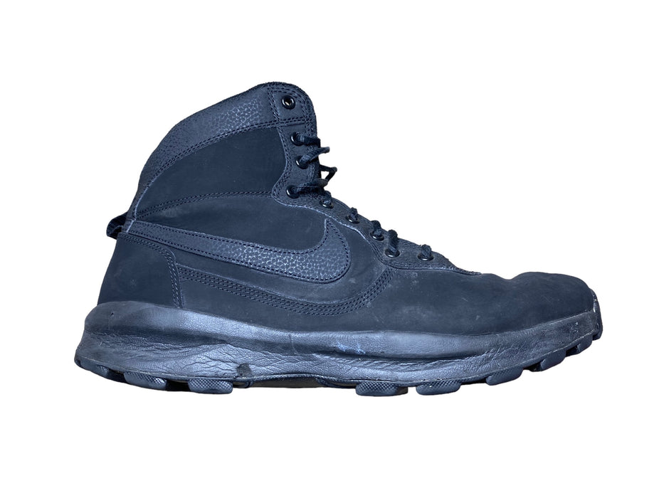 Nike ManoaDome Triple Black Work Trail Hiking Boots Men's (Size: 12) 844358-003