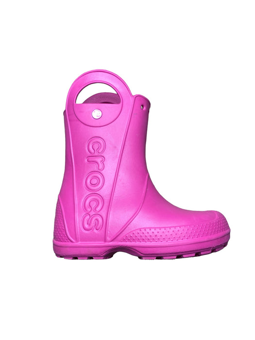 Crocs Handle All Pink It Waterproof Rain Boots Toddler Girls (Size: 2) 6173