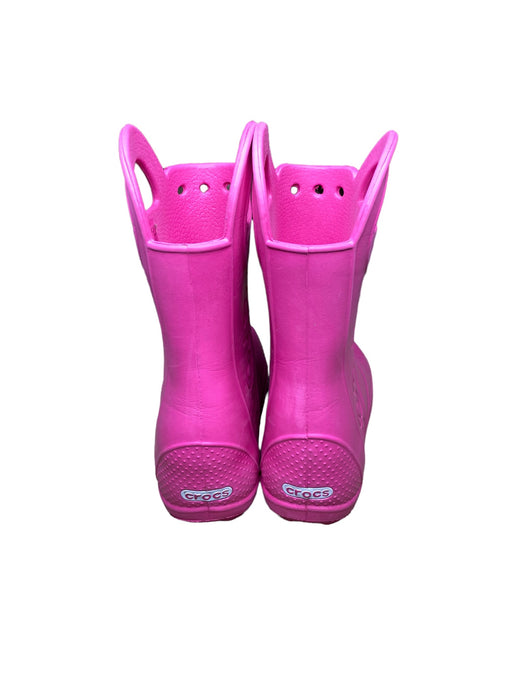 Crocs Handle All Pink It Waterproof Rain Boots Toddler Girls (Size: 2) 6173