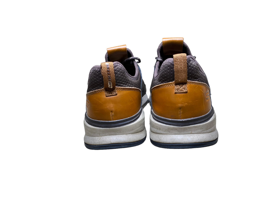 Skechers Relven Hemson Leather Brown Sneakers Shoes Men's (Size: 12) 65732W