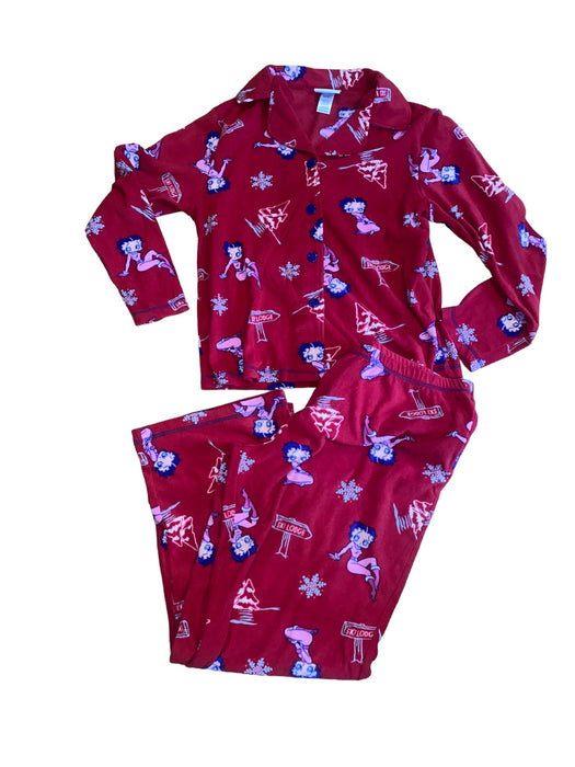 Betty Boop Women's 2PC Graphic Print Pajama Set Red (Size: XL)