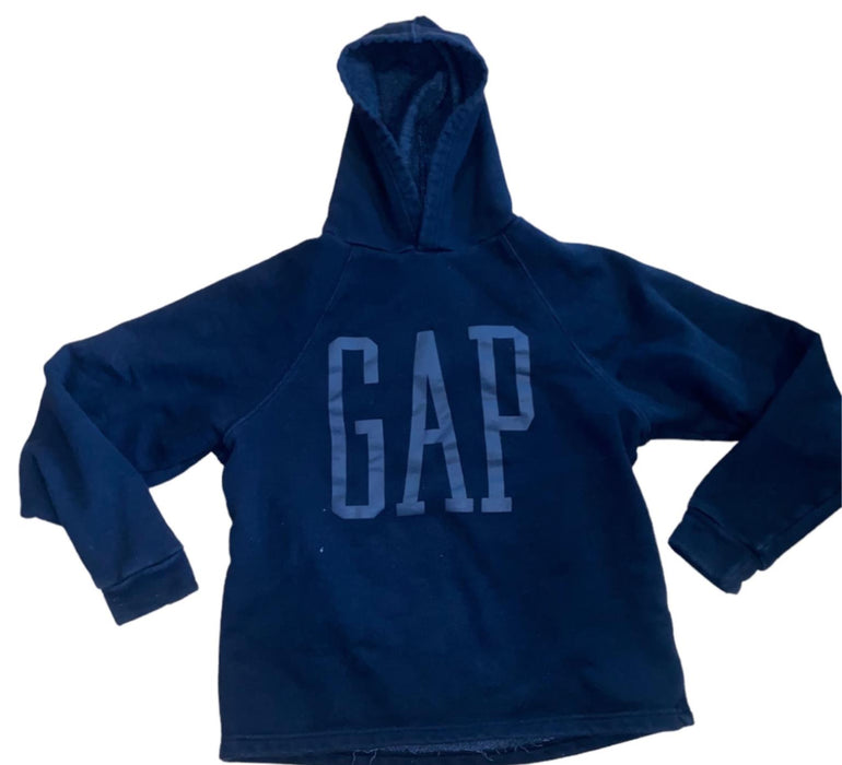 Gap Women's All Black Heavy Cotton Cropped Hoodie Black (Size: Large)