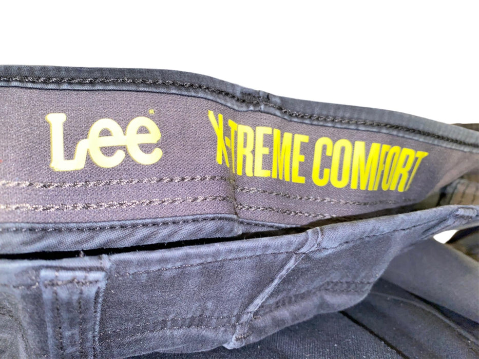 LEE Men's X -Treme Comfort Waist Pants Black (Size: 42 x 32)