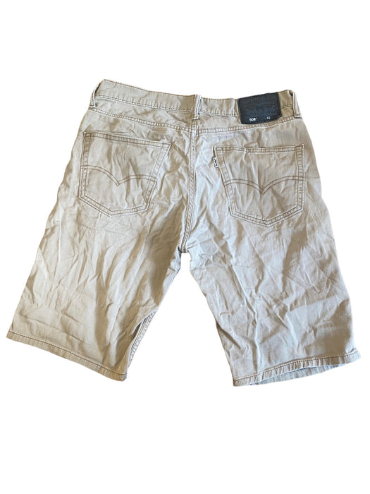 Levi's 508 Men's Taper Fit Beige Flex Jean Shorts (Size: 32 x 11)