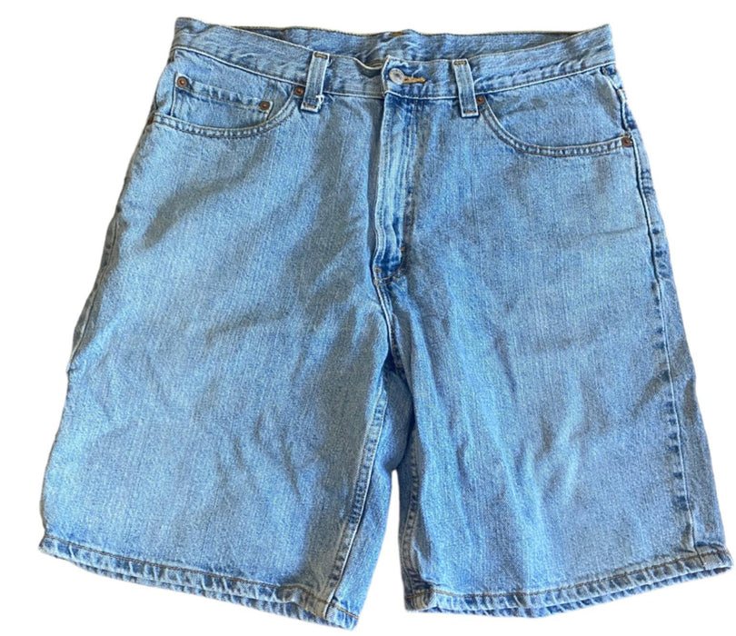 Levi's 550 Relaxed Fit Jean Shorts Medium Wash Blue (Size: 34 x 10)