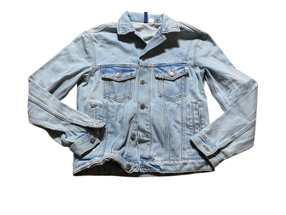 H&M Divided Women's MTV Blue Denim Distress Jacket (Size: XS)