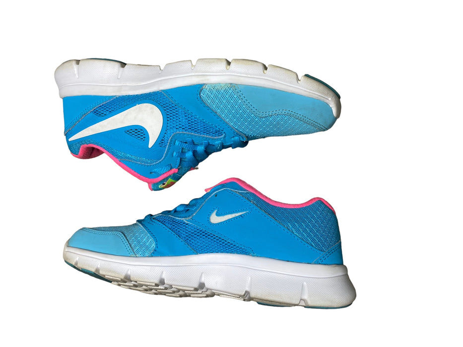 Nike Flex Experience 3 Blue Pink Running Shoes Girls (Size: 5.5y) 653698-400