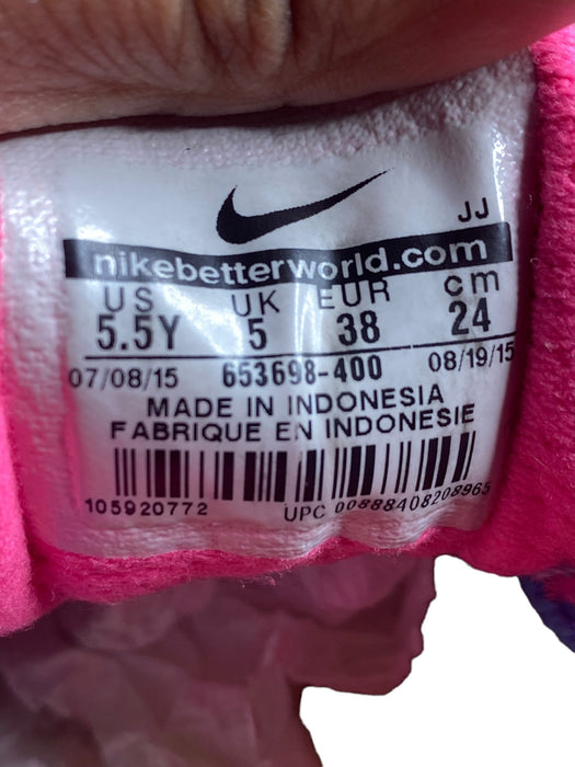 Nike Flex Experience 3 Blue Pink Running Shoes Girls (Size: 5.5y) 653698-400