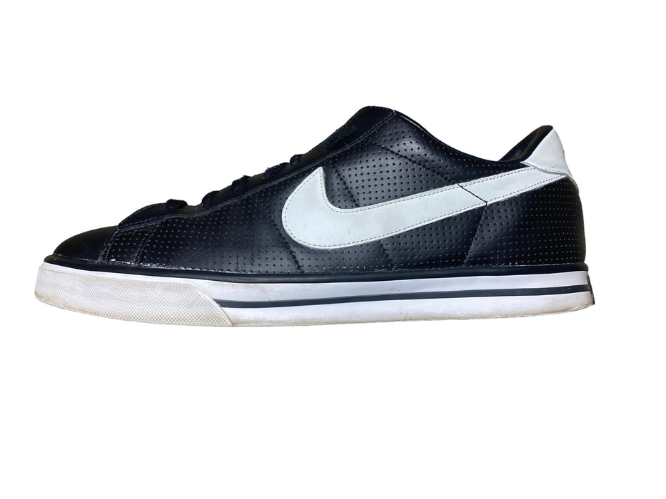 Nike Sweet Classic Leather Black White Basketball Shoes Men (Sz: 13) 318333-006