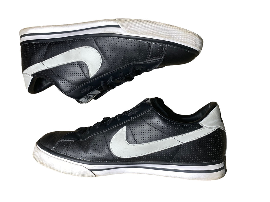 Nike Sweet Classic Leather Black White Basketball Shoes Men (Sz: 13) 318333-006