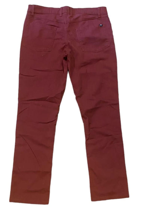 Gap Men's Straight Leg Flex Pants Burgundy  (Size: 32 x 32)