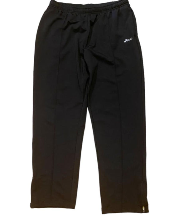 Asics Men's Relaxed Fit Athletic Drawstring Track Pants Black (Size: L)