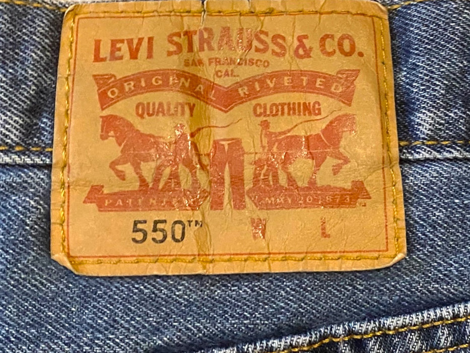 Levi's 550 Relaxed Fit Medium Wash Jeans Blue (Big & Tall Size: 48 x 29)