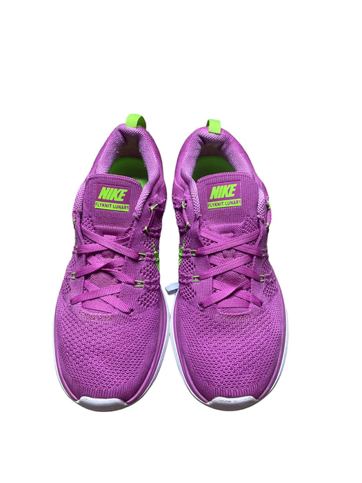 Nike Flyknit Lunar1+ Pink Electric Running Shoes Women's (Size: 6.5) 554888-631