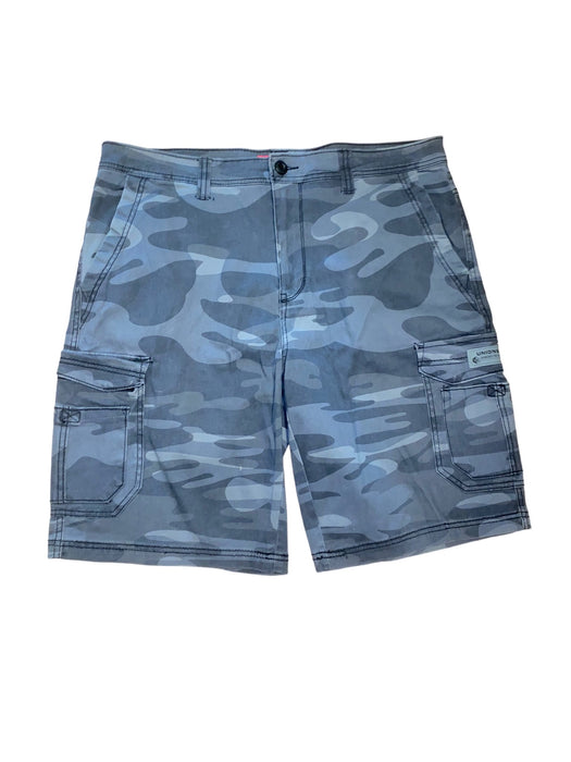 Union Bay Men's Authentic Camouflage Flex Cargo Shorts Gray (Size: 38 x 11)