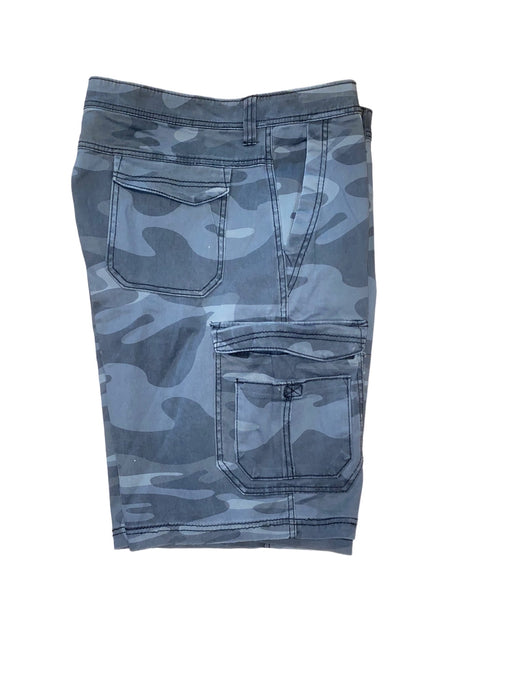 Union Bay Men's Authentic Camouflage Flex Cargo Shorts Gray (Size: 38 x 11)