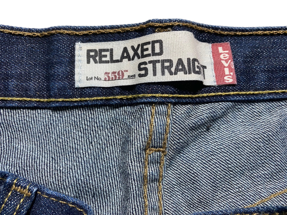 Levi's 559 Men's Relaxed Straight Fit Dark Wash Jeans Indigo Blue (Siz: 36 x 34)