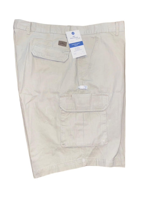 Dockers Men's Flat Front Relaxed Fit Cargo Shorts Khaki (Size: 42 x 10) NWT!