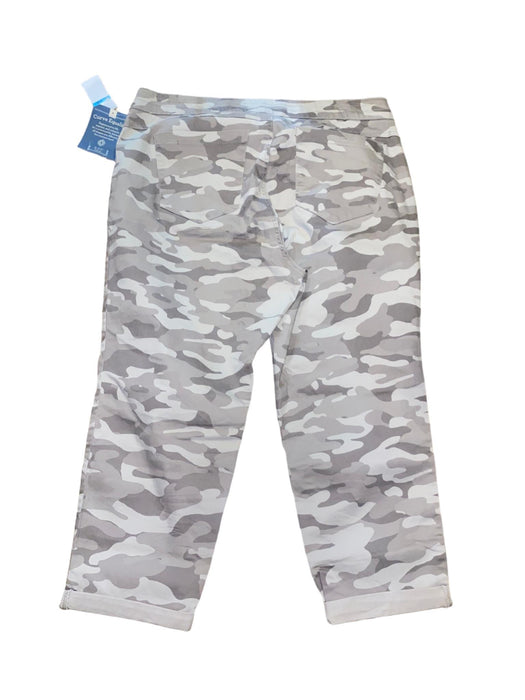 Democracy Women's High Rise Relaxed Fit Drawstring Camo Pants (Size: 20W ) NWT