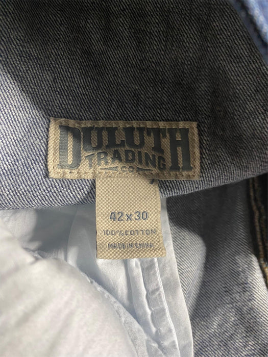 Duluth Trading Men's Relax Fit Dark Wash Jans Blue (Size: 42 x 30) NWOT