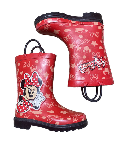 Disney Minnie Mouse Red Waterproof Rain Boots Toddler Girls (Size: 10) 36299