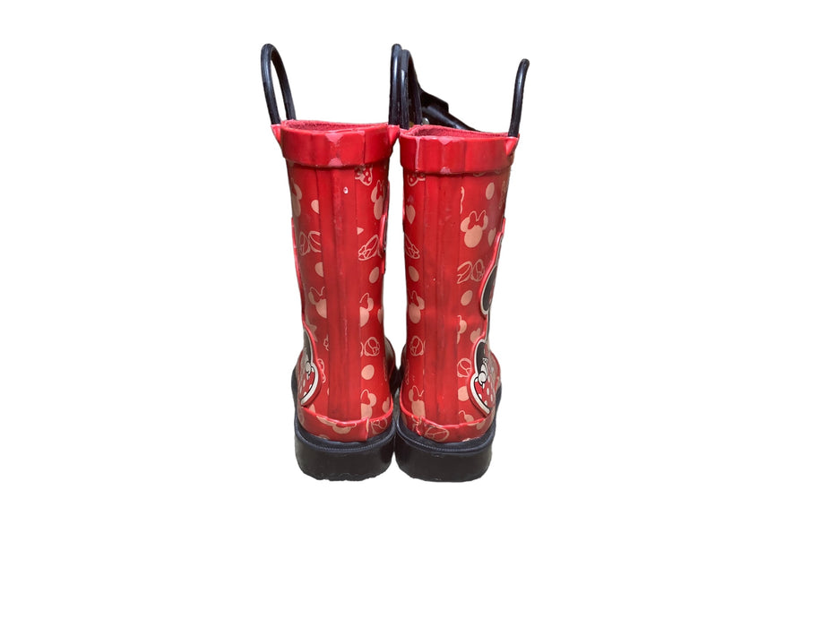 Disney Minnie Mouse Red Waterproof Rain Boots Toddler Girls (Size: 10) 36299