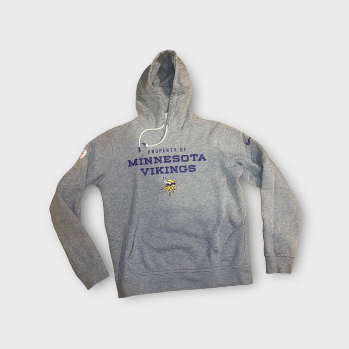 Minnesota Vikings NFL Nike Embroidered Team Logo Hoodie Gray (Size: M)