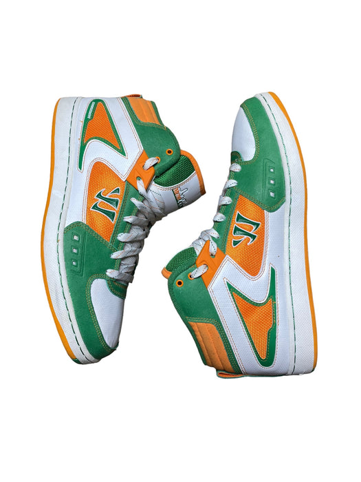 Metro Lacrosse Warrior Green Orange White Sneaker Shoes Men (Size: 10) WMHMMTRO