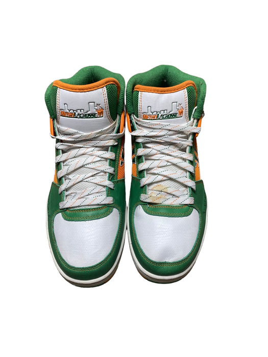 Metro Lacrosse Warrior Green Orange White Sneaker Shoes Men (Size: 10) WMHMMTRO