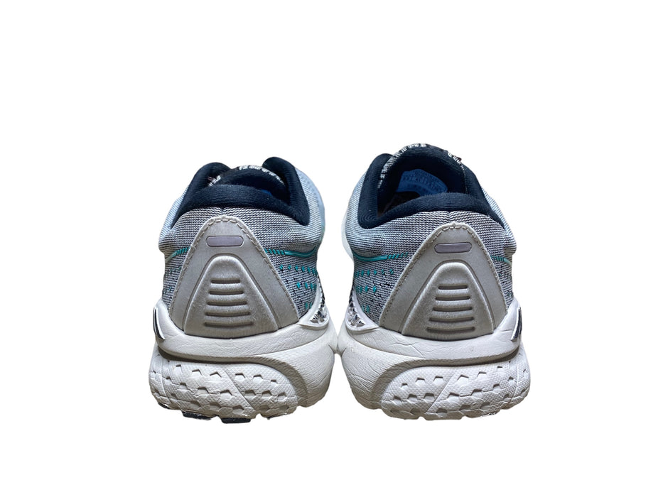 Brooks Adrenaline GTS 21 Grey Blue Running Shoes Women's (Size: 9.5) 1203291B182