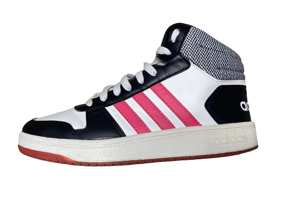 Adidas Hoops 2.0 Mid J 'White Real Pink' Basketball Shoes Men's (Size: 7) DB1949